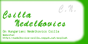 csilla nedelkovics business card